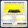Motorcycle LED 3 Lens Spotlight ATV Scooter Auxiliary Fog Lamp Hi/Low Beam Running Light Driving Universal Headlight 12V 24V