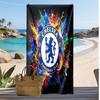 Πετσέτα Παραλίας Chelsea FC Με Σχέδιο Γρήγορου Στεγνώματος Μαλακή Πετσέτα Φορητή Μεγάλη Ορθογώνια Κουβέρτα Παραλίας για Ταξίδι Πισίνα