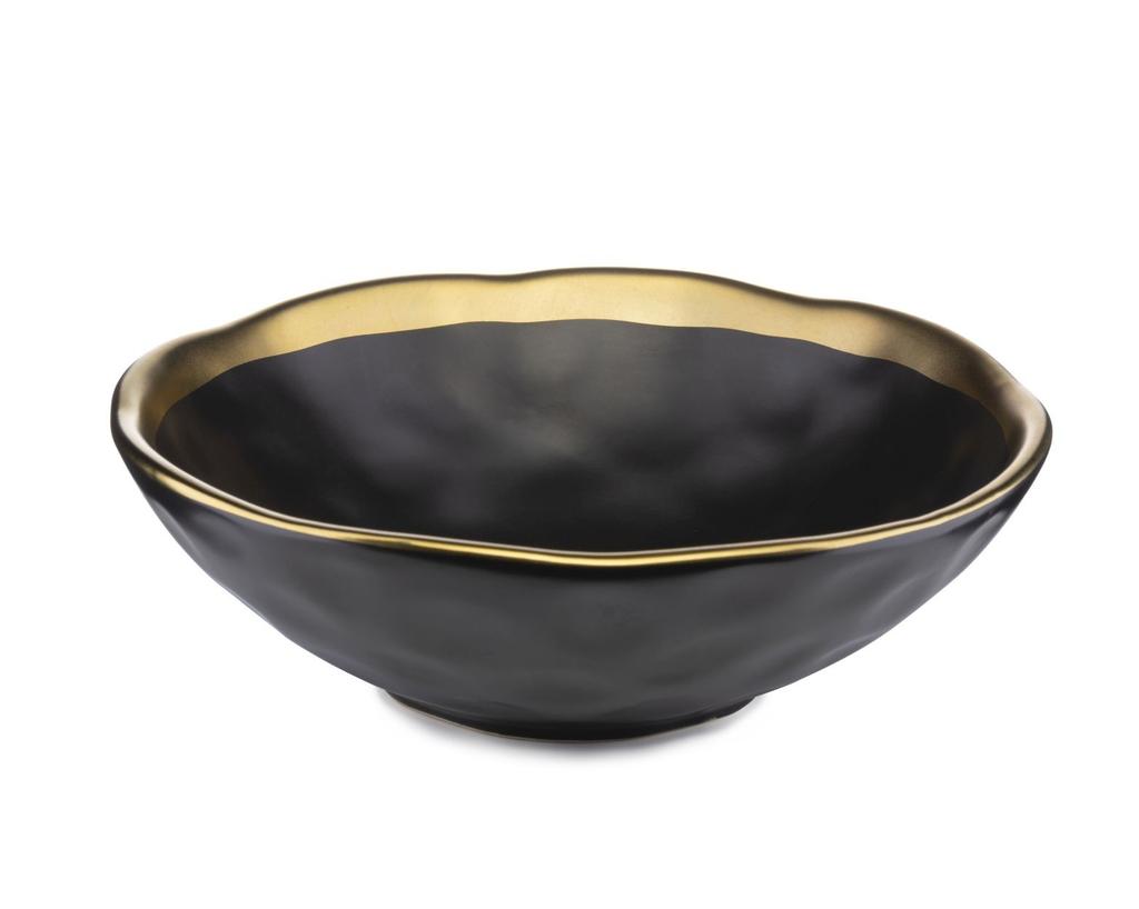 Zestaw Dwóch Talerzy Lissa Black Gold