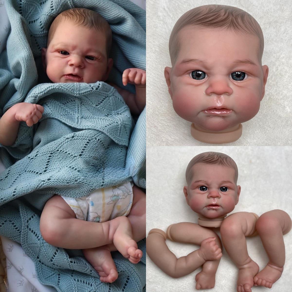 

Комплект Bebe Reborn 18 дюймов Elijah 999D, ручная роспись Дэвида Вейси, сделай сам, разборные куклы Reborn для девочек