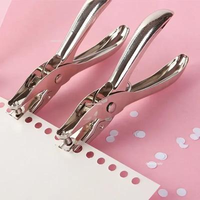 1 Pc Metal 6mm Pore Diameter Punch Pliers Single Hole Puncher Hand Paper Scrapbooking Punches 1-8 Pages Paper Hole Puncher