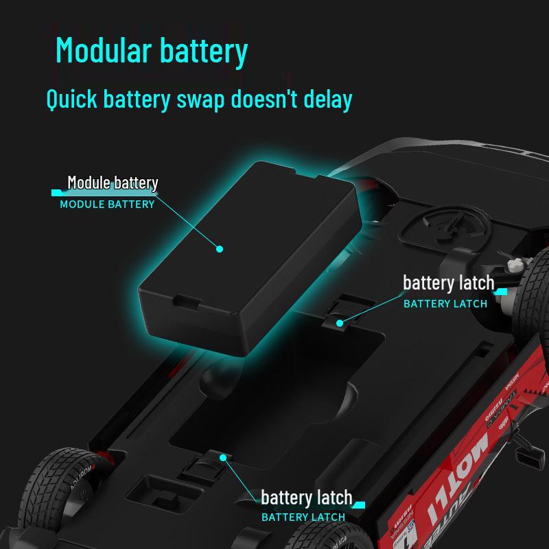 1:14 Scale RC High-Speed Drift GTR Sports Car - 4WD, Lights, Remote Controlled Racing Toy for Boys