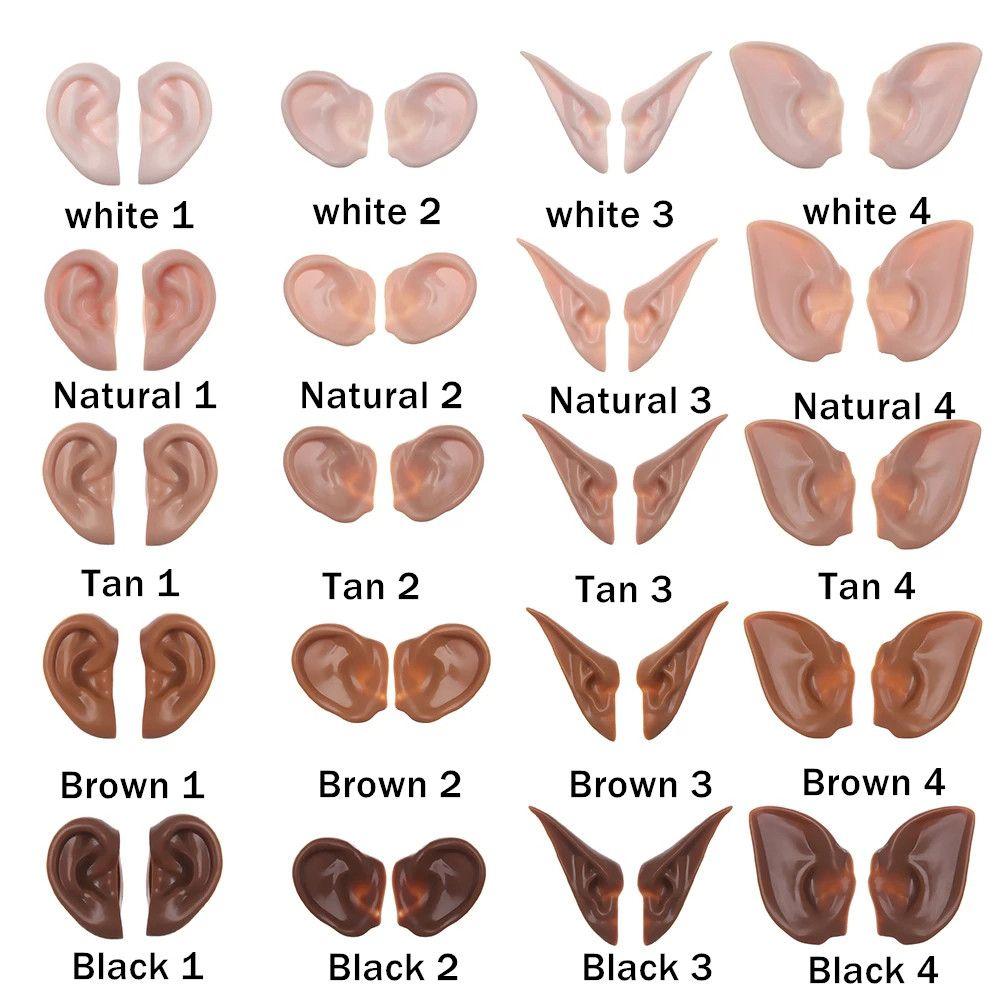 DIY Doll Artificial Ears Natural Elf Ears Tan Dark Doll Ears Blyth Doll Ears ICY Toy Ears Toy Ears