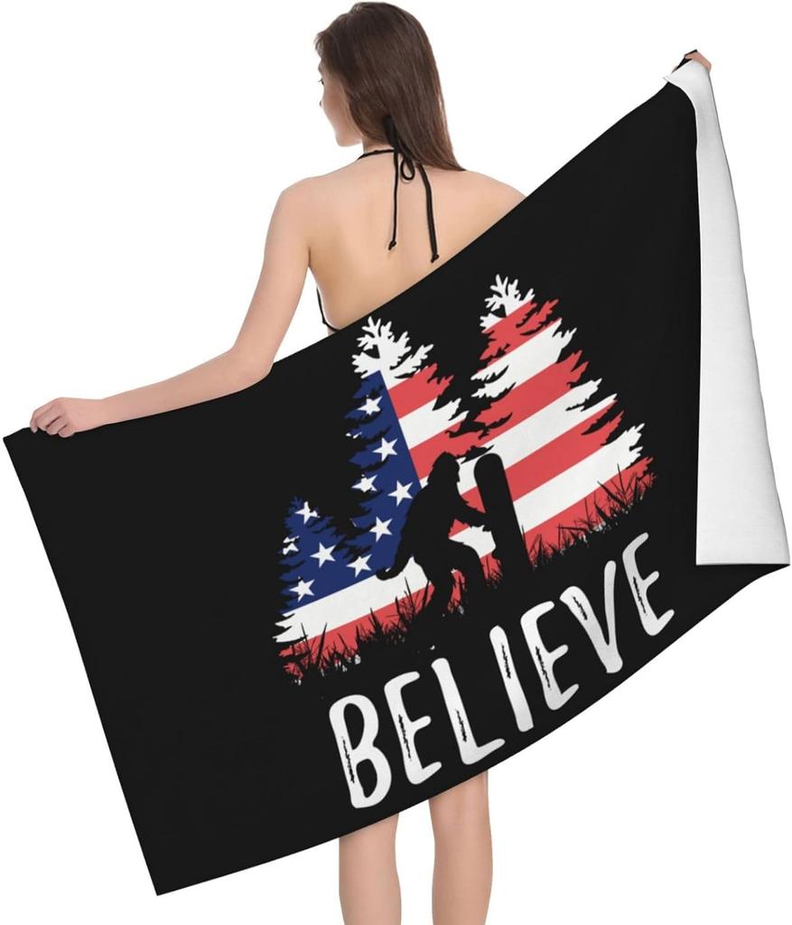 Dominican Republic Flag Beach Towel Fashionable Bath National Flag Style Blanket Lightweight Vintage Beach Towel Thin Towels