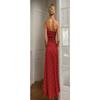 Women Retro Polka Dot Strapless Slim Fit A Line Long Dress