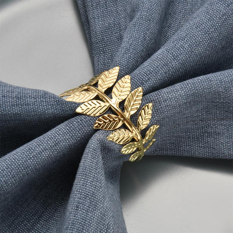 Wheat Napkin Ring Buckles Gold Tableware Dinner Table Home Party Home Decorations