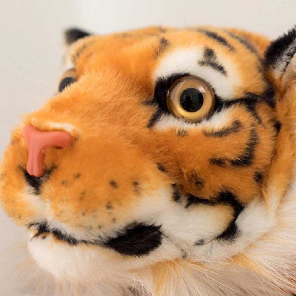 Realistic Tigering Tissue Box Cover PP Cotton Materials Storage Holder for Bathroom Home Car Office Decoration