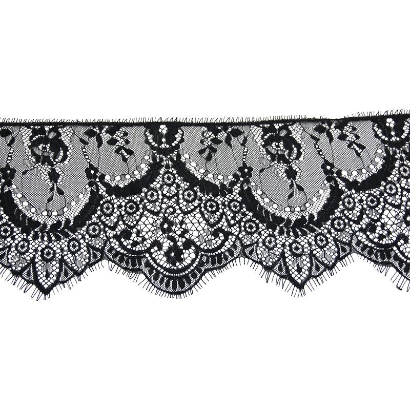 (3 meters/lot) width 160mm Floral Embroidered Eyelash Lace Ribbon Clothing Accessories lace material Handmade