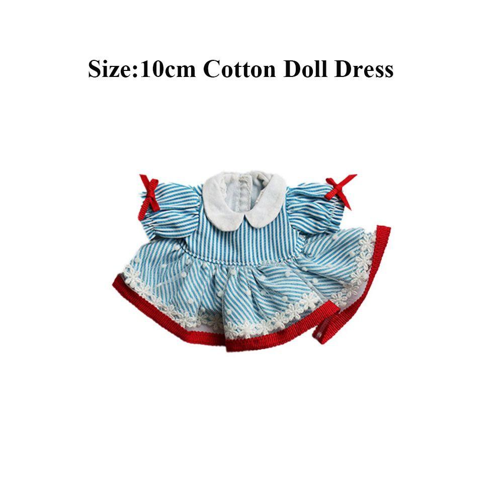Cute Doll Lovely Clothes Lolita Plush Dolls Clothes Fashion Dresses Skirt  For 10cm Cotton Doll