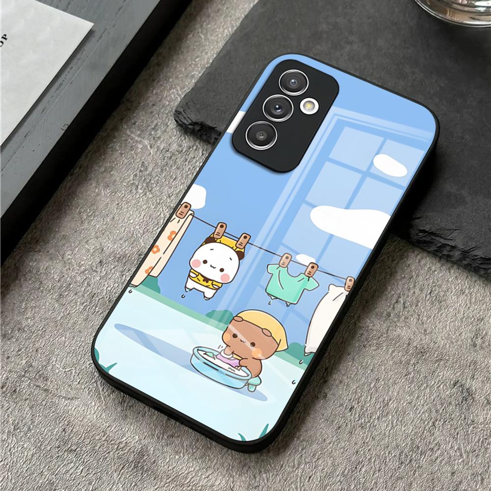 Cute BuBu DuDu Phone Case For S24 Ultra Samsung S23 S22 S20 Fe S21 Plus Galaxy A54 A34 A24 A53 Glass Cover
