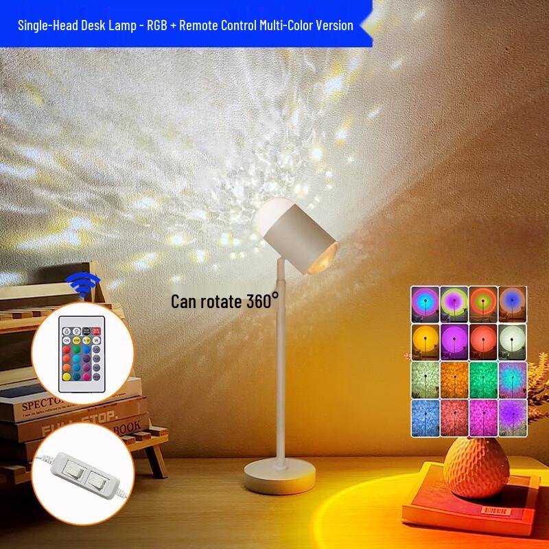 

RGB Dynamic Water Ripple Sunset Projector Lamp