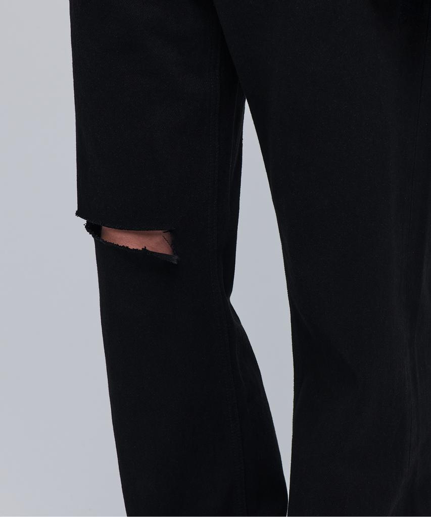 Musinsa Standard Slash Straight Denim Pants [Black]