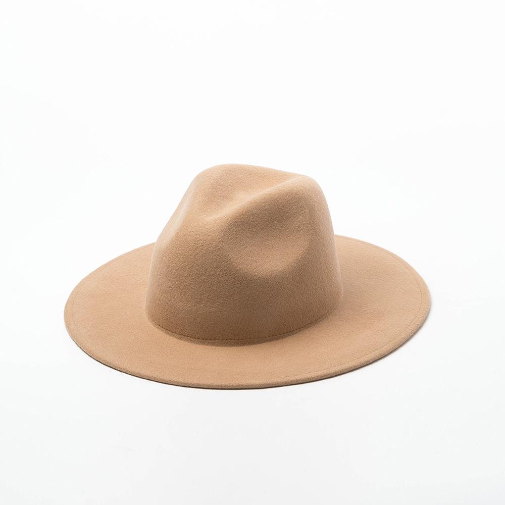 Autumn and winter new multi-color decorative with delicate wool jazz top hat casual fashion felt jazz hat