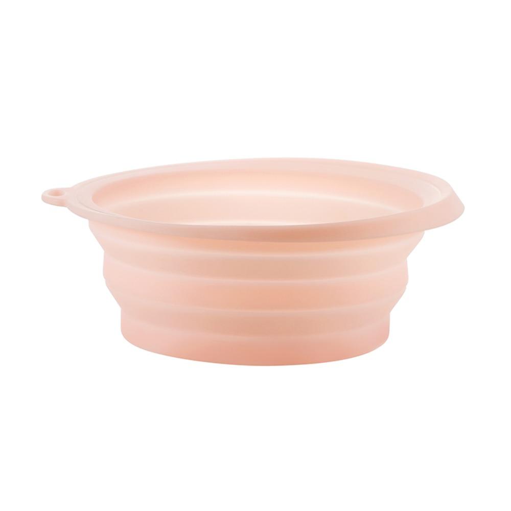 

Silicone Ice Bath Washbasin Foldable Ice Washbowl Portable Rapid Cooling Bathing Travel рожевий