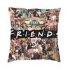 Luxury Friends Classic Tv Show Throw Pillow Case Home Decorative Custom Square Cushion Cover 45X45 Pillowcover For Sofa