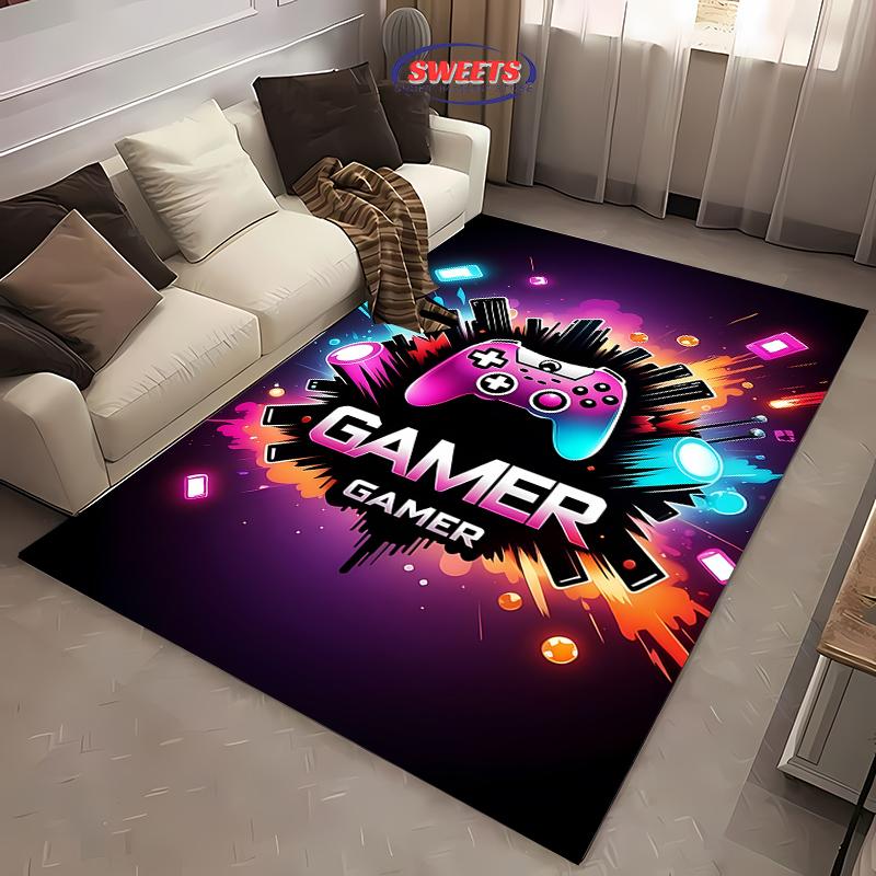 Druk 3D Kontroler do Gier Dywan Wielkopowierzchniowy do Salonu Sypialni Sofa Wycieraczka Kuchenna Mata Podłogowa Antypoślizgowa Dekoracja Trwała Mata