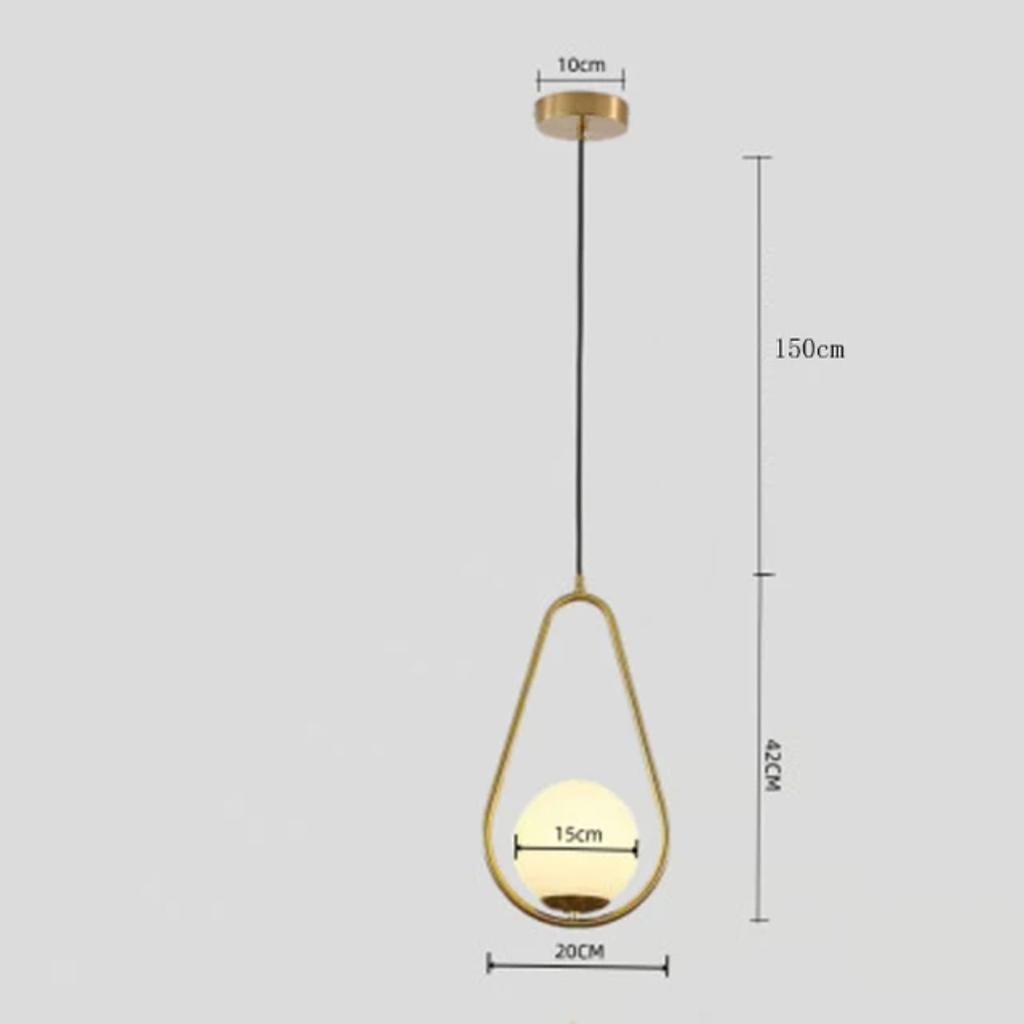 New  a Stunning Focal Point with This Chic and Contemporary LED Glass Ball Chandelier Pendant Light. Crafted from High-quality M