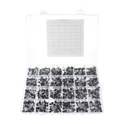 840pcs 24 Values Triode Transistor Assortment Kit set,PNP NPN Transistors BC327 BC337 2N2222 2N3904 2N3906 S8050 S8550 S9012
