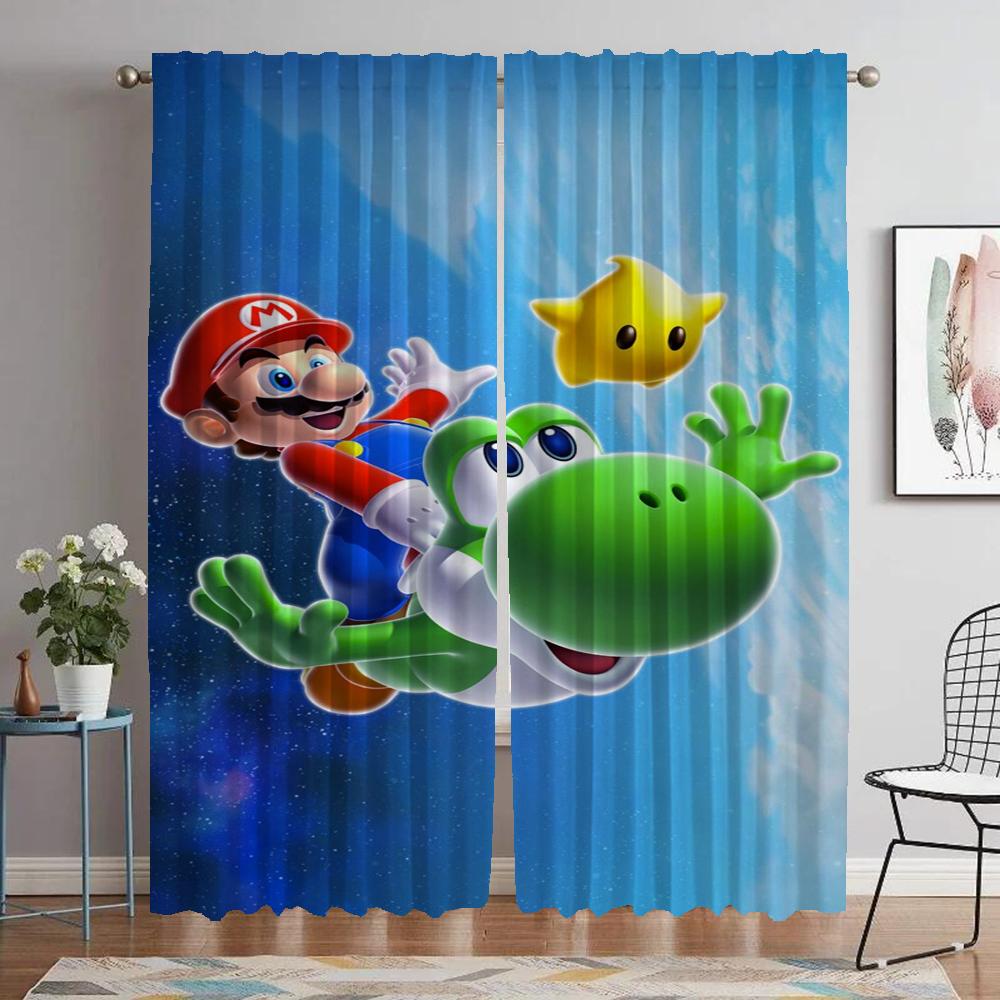

Раздел Marios Shades Blackout Curtains для гостиной, занавески для домашнего интерьера, 2 шт. Тюль для спальни, кухни W96xH183cmx2pcs-CL