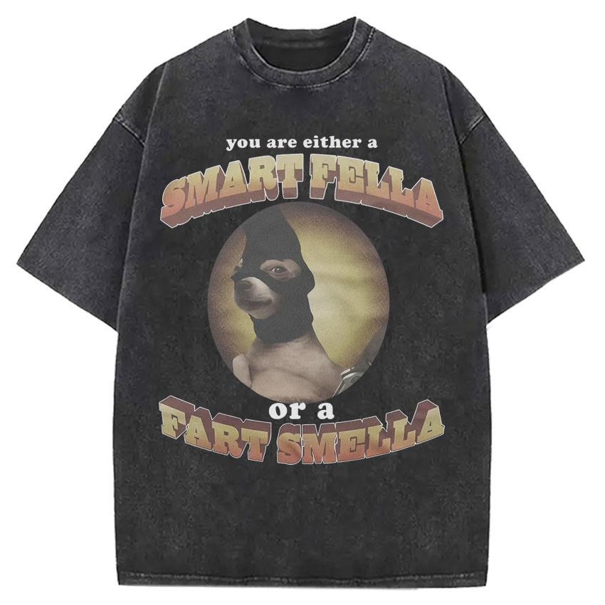 Funny Smoking Dog Cooking Tshrit Vintage Washed Tshirt S Oversized Loose Cotton Harajuku Tee Shirts Casual Streetwear Unisex