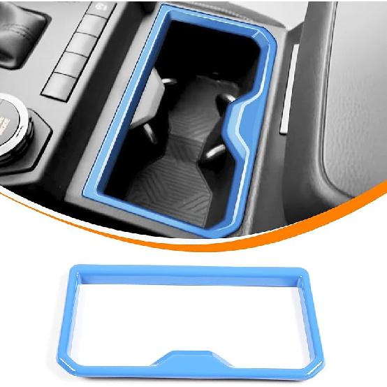 

Наклейки-панели отделки подстаканника переднего ряда из АБС-пластика для автомобиля, Совместимые с Toyota Tacoma 2024 2025+, Защитные наклейки-панели подстаканника переднего ряда синий