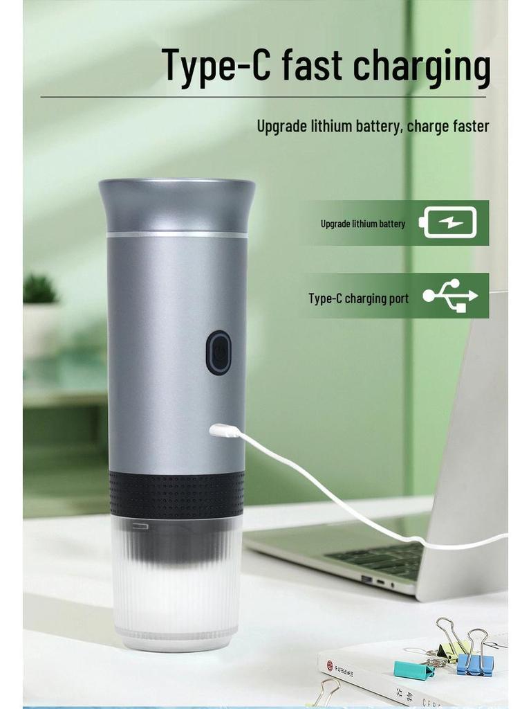 Compact 3-in-1 Espresso Coffee Maker: Capsule, Powder, & Portable Mini Size