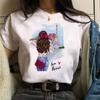 Cotton Tee Maycaur Casual Women's T-shirt New Funny Black Woman Top Tees Harajuku 90s Fashion Round Neck Short Sleeve Lady T Shirt Clothes