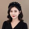 Wide Black Hairband Cloth Wrinkle Headband Simple Women Hair Hoop  Party