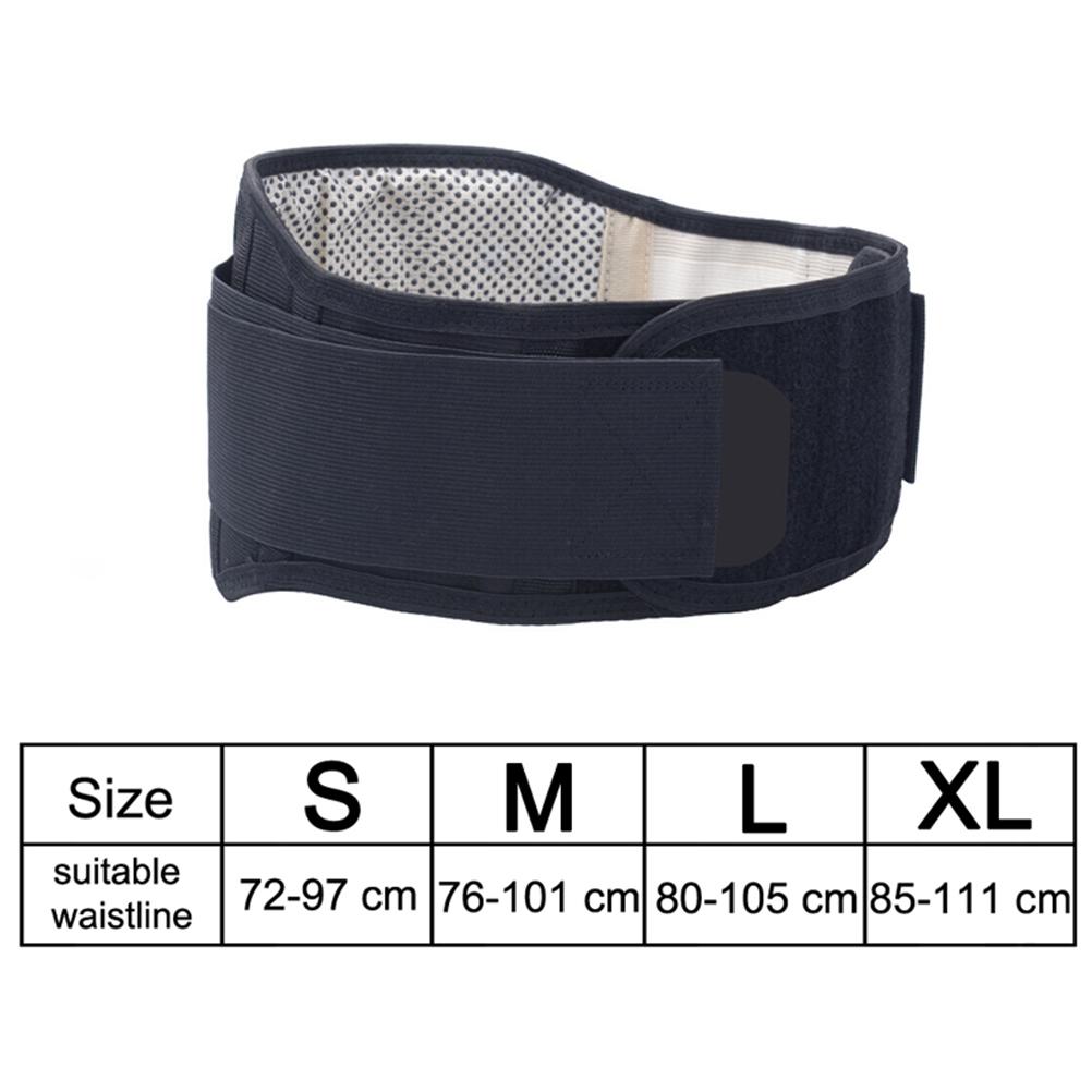 

Регулируемый турмалиновый самонагревающийся пояс для поддержки спины и поясницы с магнитной терапией, поясничный бандаж, массаж чёрный