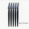 5Pcs Black Multi Purpose Eyebrow Shaver Set Gentle Facial Hair Trimmer Easy Grooming and Shaping Kit Smooth Skin