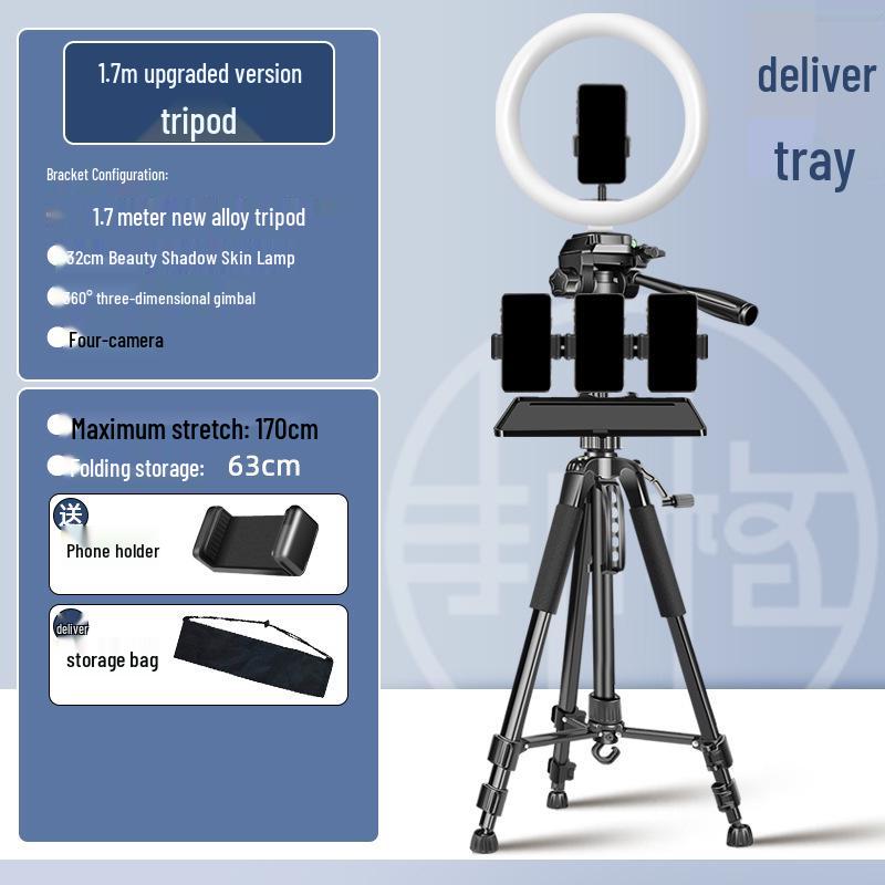 2025 Universal Phone Holder & Tripod Set for Live Streaming & Dual-Position Camera Use