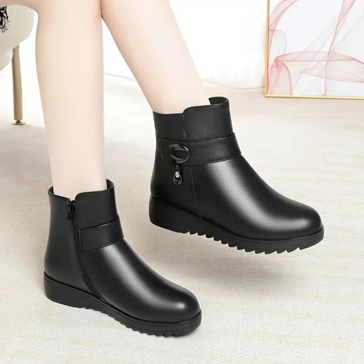 Women's Padded Warm Fashion Lightweight Comfortable Warm Thick Sole Comfortable Non-Slip Cushioning Hiking Travel Sports Casual Martin Boots