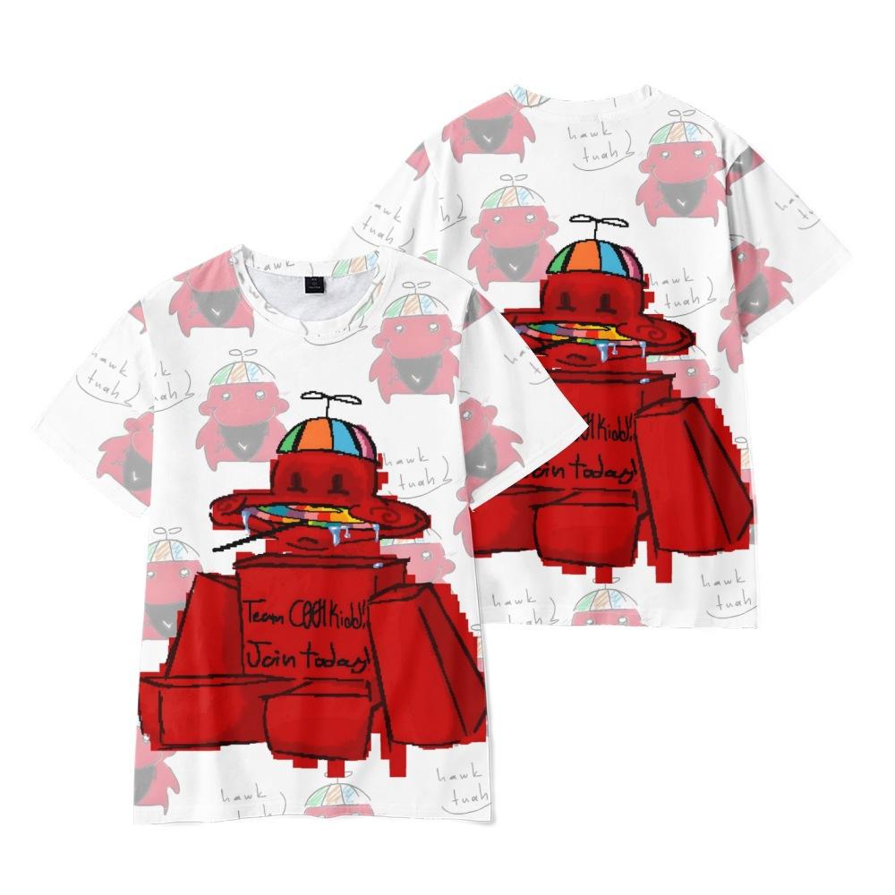 

6 цветов Летняя мода Женские Мужские Повседневные Аниме Губби Мультяшные С принтом Косплей Футболки с коротким рукавом XS белый