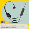 Jabra Engage 40 Wired Mono Headset with In-Line Call Control, Noise Cancellation, Two-Mic Technology, Ultra-Lightweight Design, USB-A Cable, MS Team
