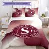 Set Biancheria da Letto 3 Pezzi Stampato Servette FC Traspirante Copripiumino con Federe Biancheria da Letto Decorativa per Camera da Letto Casa