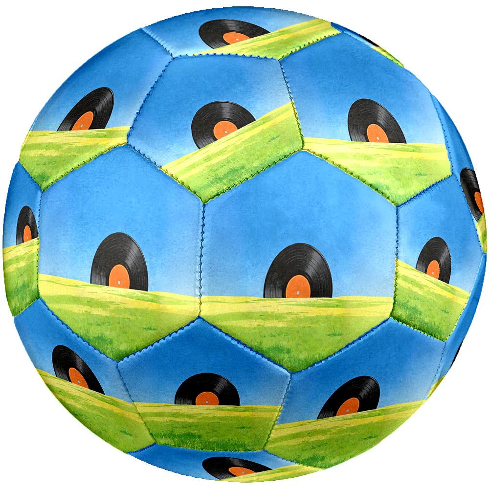 1pc Vinyl Field Theme Soccer Ball Football, Size 5, Lightweight PVC, Outdoor Training Soccer Ball,Gift J61434