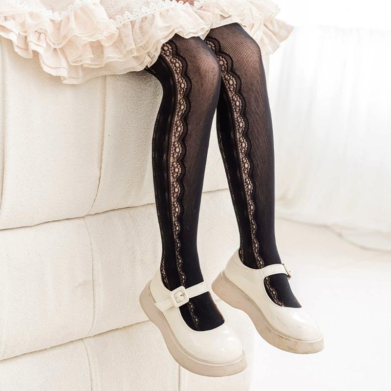 1Pair Pantyhose Elasticity Nylon Soft Mesh Fashion Girl's Hosiery Stocking