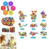 Educational Magnetic Blocks Building Kit Featuring Durable Nontoxic Plastic And Bright Multicolor Design