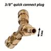 Triple Spliter Adapter With 3/8inch Quick Release Connector Adapter Splitter Coupler Connector For High Pressure Washer