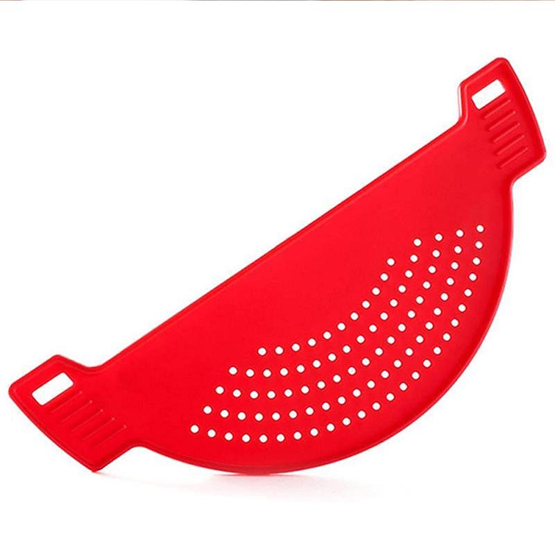 

Кухонные аксессуары, пластиковая сливная корзина, фильтр для мытья риса, герметичная перегородка, воронка для банок, кухонный гаджет, горшок, боковой слив красный