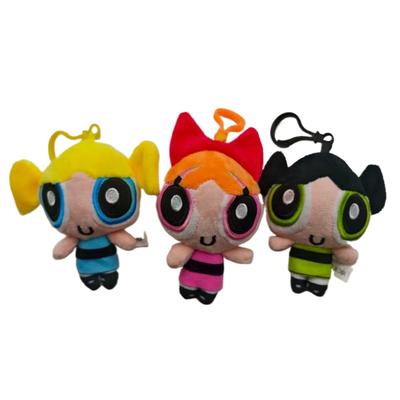 3pcs/lot 10cm Cartoon Anime Powerpuff Girls Plush Toys Cute Blossom Buttercup Bubbles Stuffed Plush Dolls Gifts for Childr