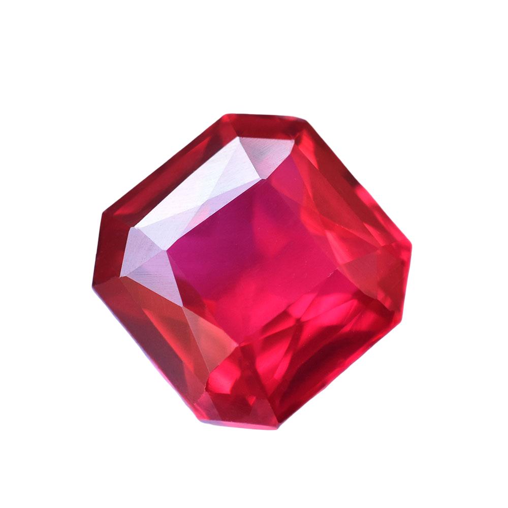 Natural Red Ruby Loose Gemstone 10 Ct Square Cut for Anniversary for Jewelry Making and Crafts
