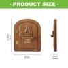 Antique Pet Door Carbonized Wood Access Door for Easy Enter to Various Home Decoration and Setting Small Dog Cats Gate