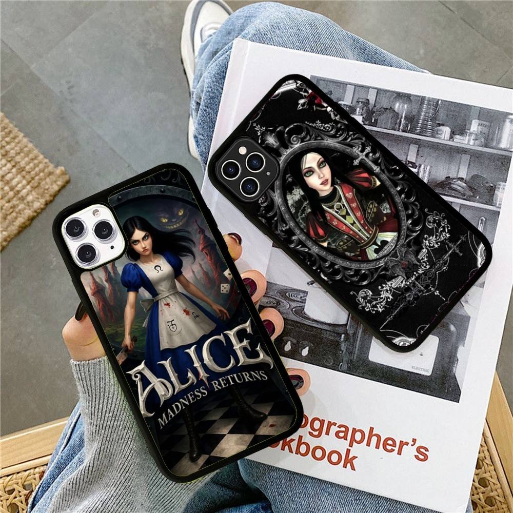 Popular Game A-Alice M-Madness R-Returns For IPhone 17 16 Pro Max Air 15 14 13 12 Mini Plus 11 Hard PC+TPU Phone Back Cover