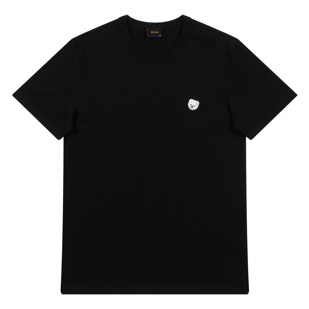 Seriver White Pome Patch T-Shirt Bk Black/Xxl