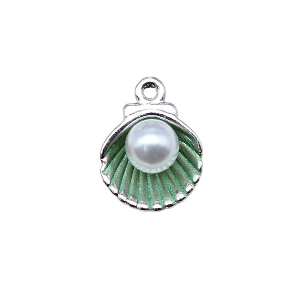 Enamel Charms Multi Color Pearl Pendants For Popular Jewelry Making