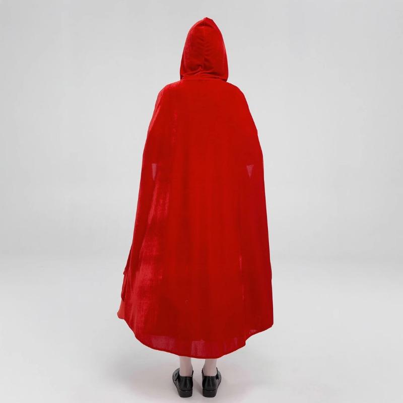 Halloween Costume Little Red Riding Hood RPG Uniform Stage Show Costume Cloak