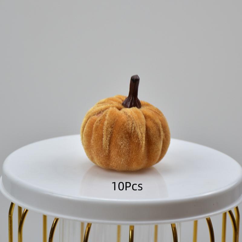 5/10Pcs Halloween Pumpkin Set 5Cm Artificial Pumpkin Decorations Halloween Party Foam Pumpkin Desktop Ornament Halloween Decor