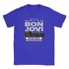 Herren Bon Jovi Forever Tour 2026 Musik T-Shirt Baumwolle Kleidung Humor Kurzarm Rundhals T-Shirt Geschenkidee T-Shirt