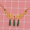 Anime Pharmacy Girl's Whispering Cat Cos Earrings Necklace Cat Same Style No Need For Ear Piercing Ear Clip Necklace Set Jewelry